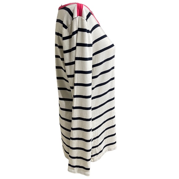 Banana Republic - Long sleeved crew neck top, blue and white striped pattern, XL - Picture 4 of 6